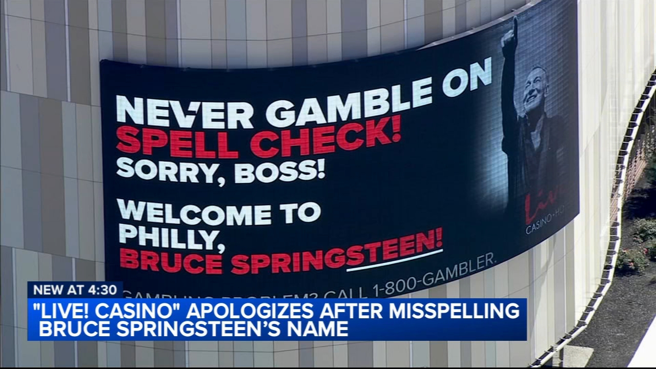 Live! Casino apologizes after misspelling Bruce Springsteen