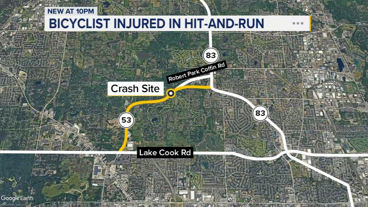 Bicyclist critically injured in hit-and-run on Rt. 53 in Long Grove