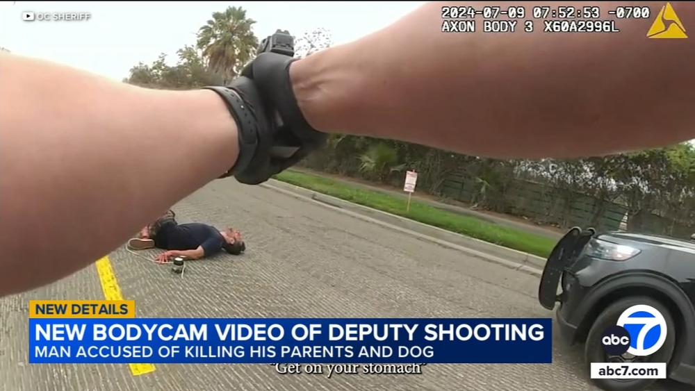 Video shows OC deputies shoot man accused of decapitating his parents