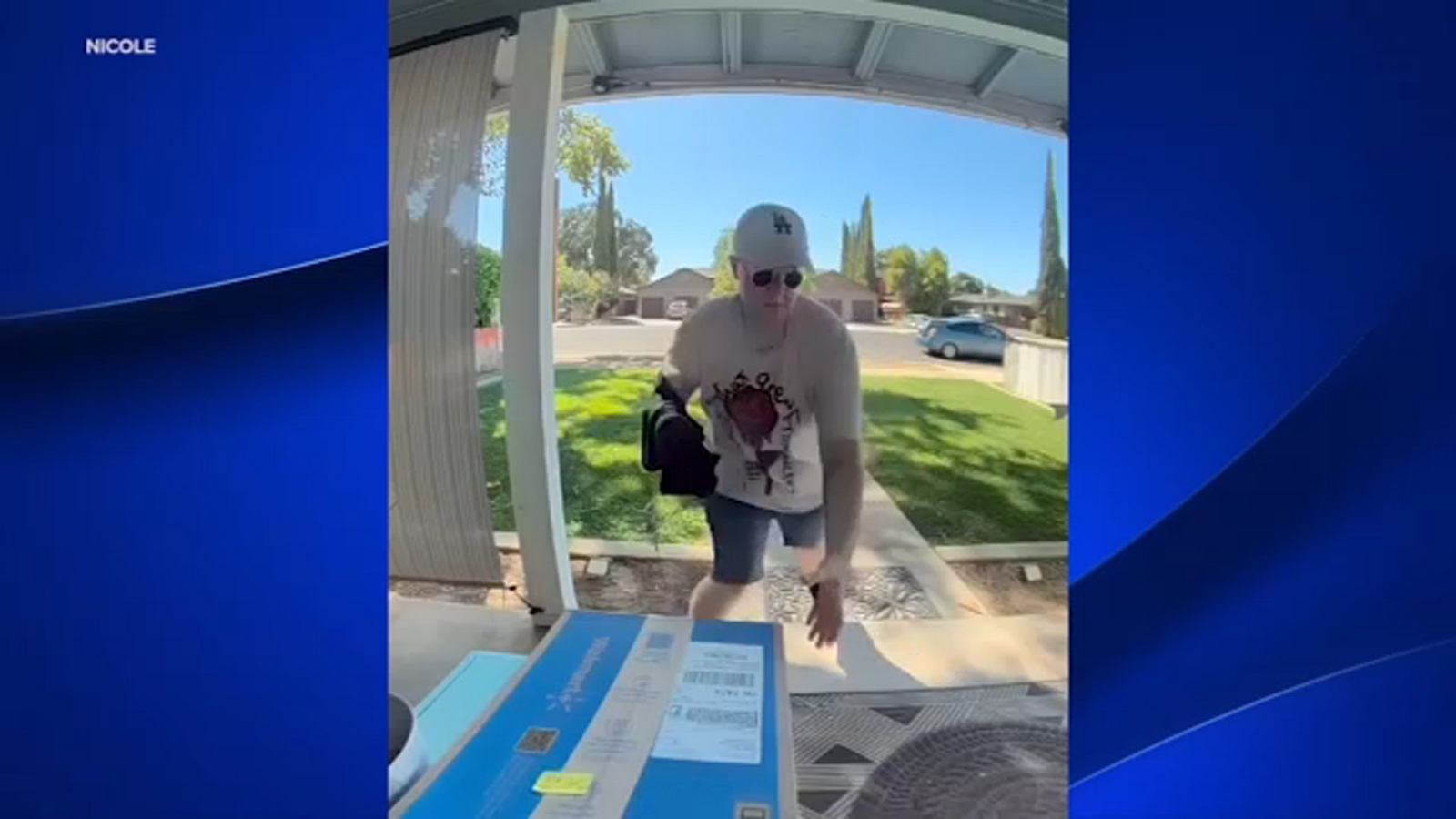 Porch pirate makes off with chairs, potted plants in spree across Fresno and Clovis