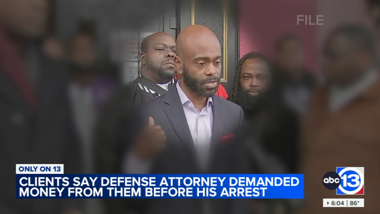 Jailed defense attorney demanded money before arrest, client says
