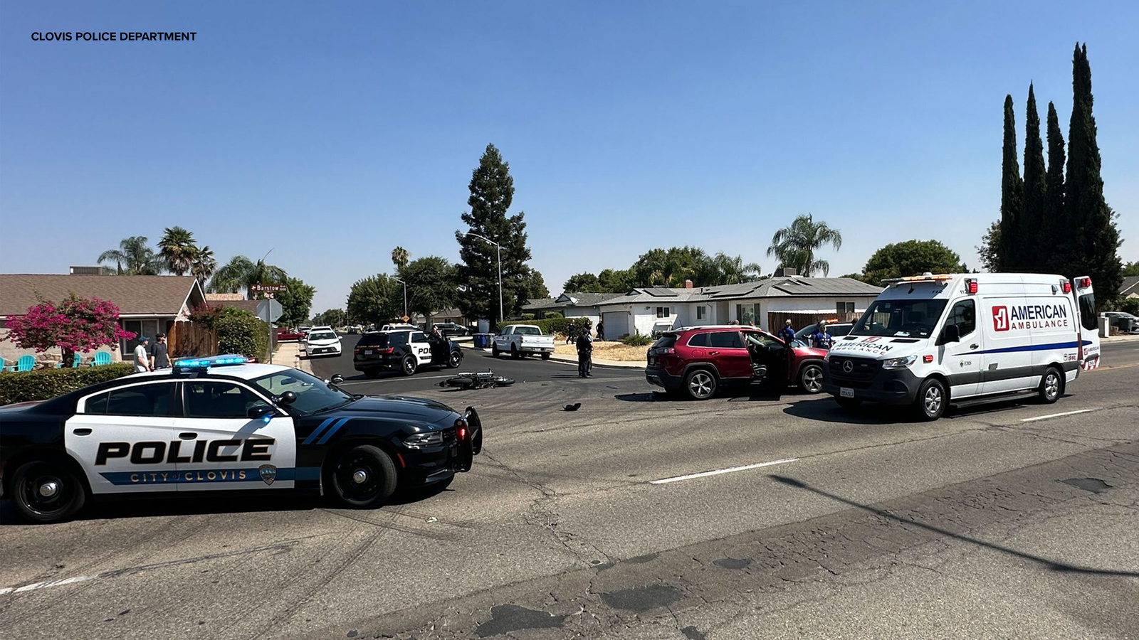 Police investigating deadly crash involving motorcycle in Clovis