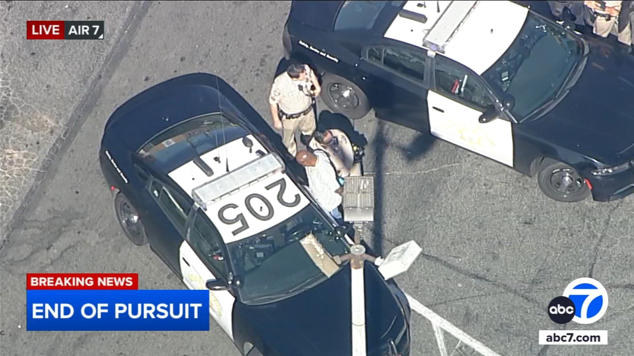 Suspected DUI driver arrested after chase from IE to Los Angeles
