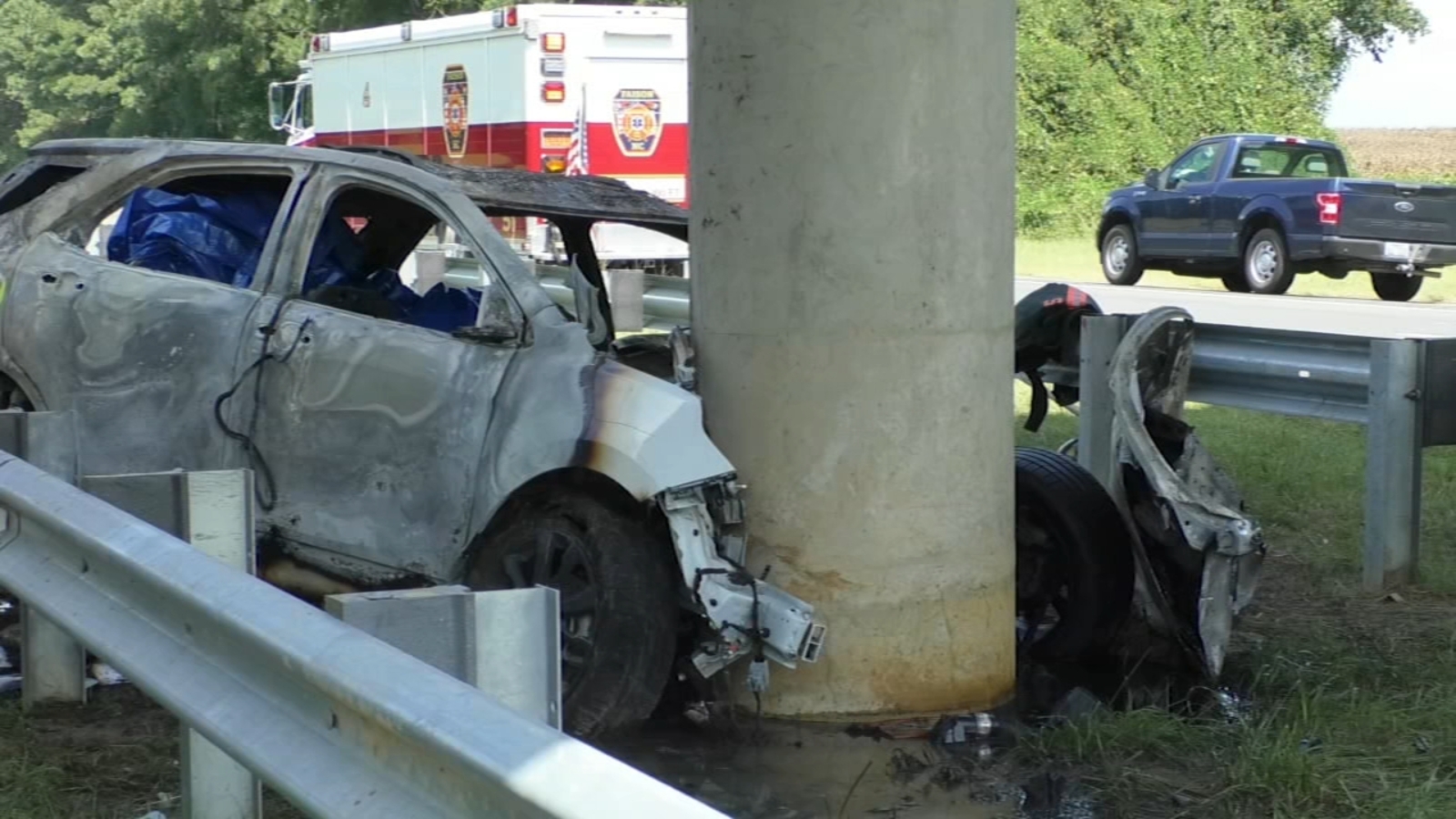 I-40 crash | At least 1 is dead after car crashes and catches fire on I ...