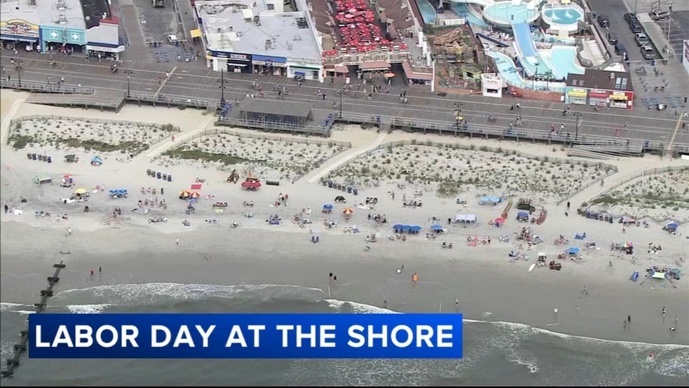 Beachgoers spend Labor Day holiday weekend at the Jersey Shore