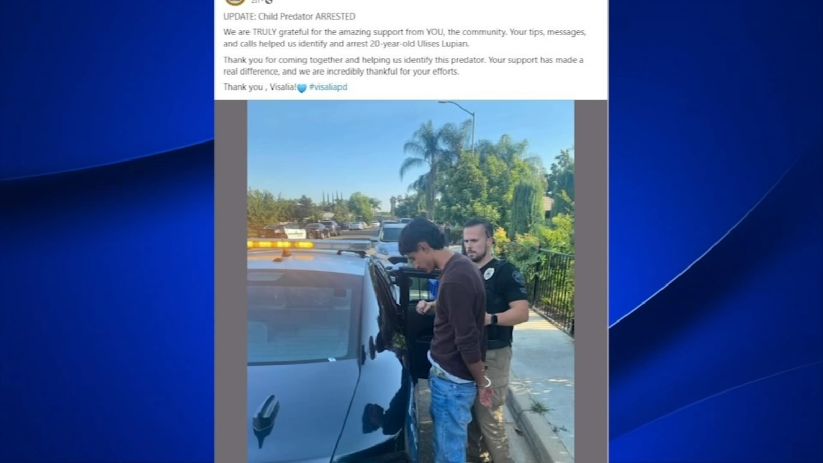 Charges filed against suspect in sexual assault of Visalia teen