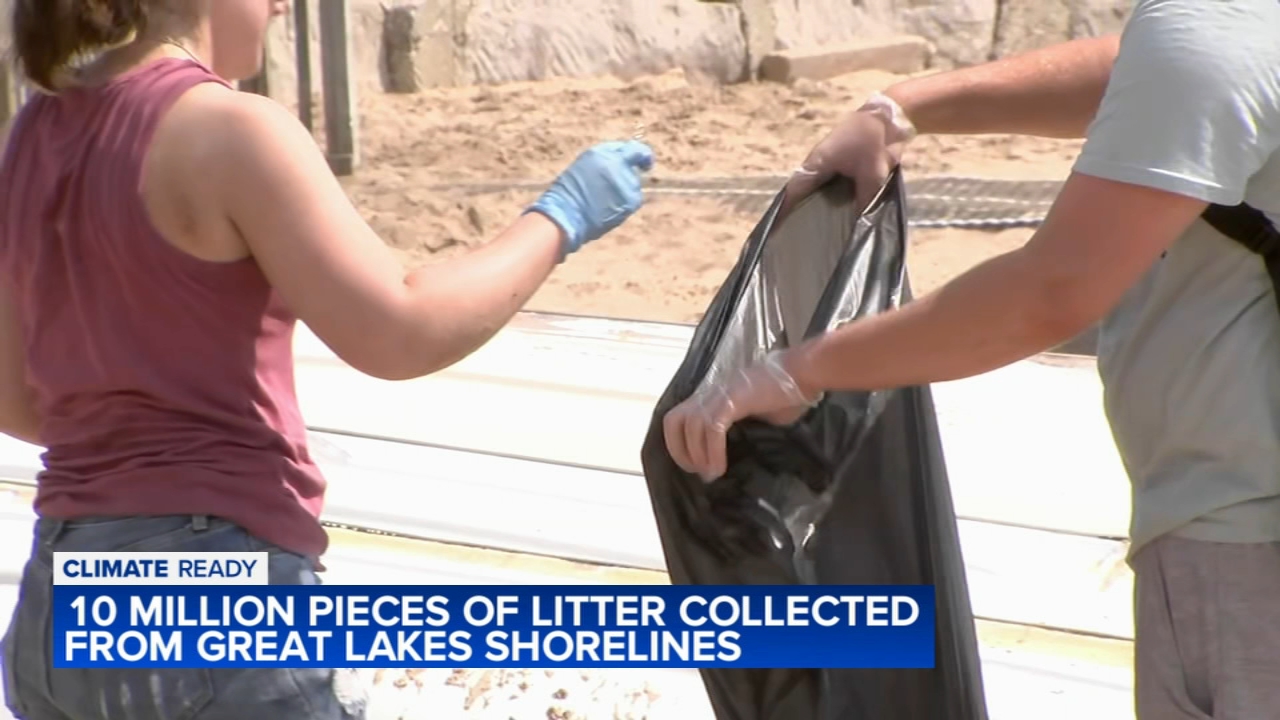 10M pieces of litter collected from Great Lakes shorelines