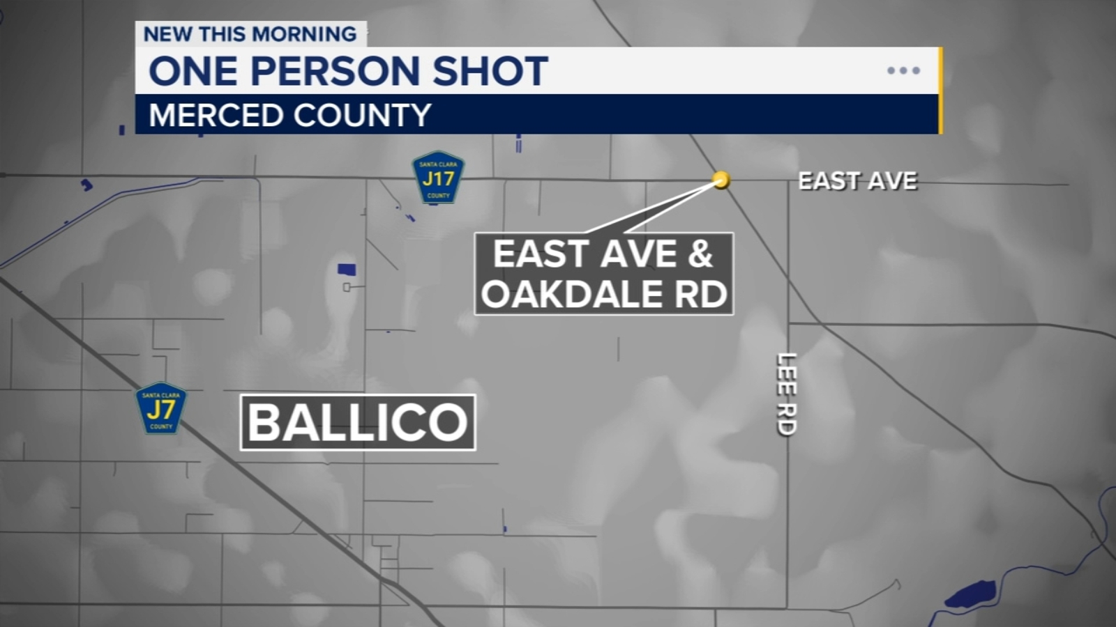 1 hospitalized after shooting in Merced County, deputies say