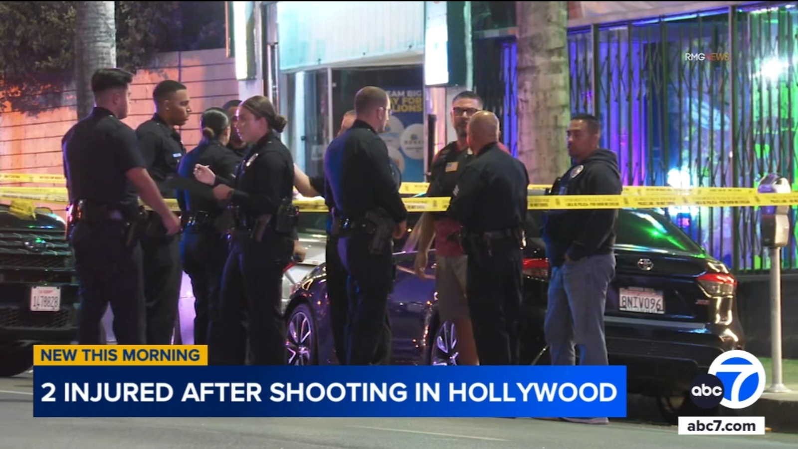 2 men, possibly tourists, injured in Hollywood shooting, police say