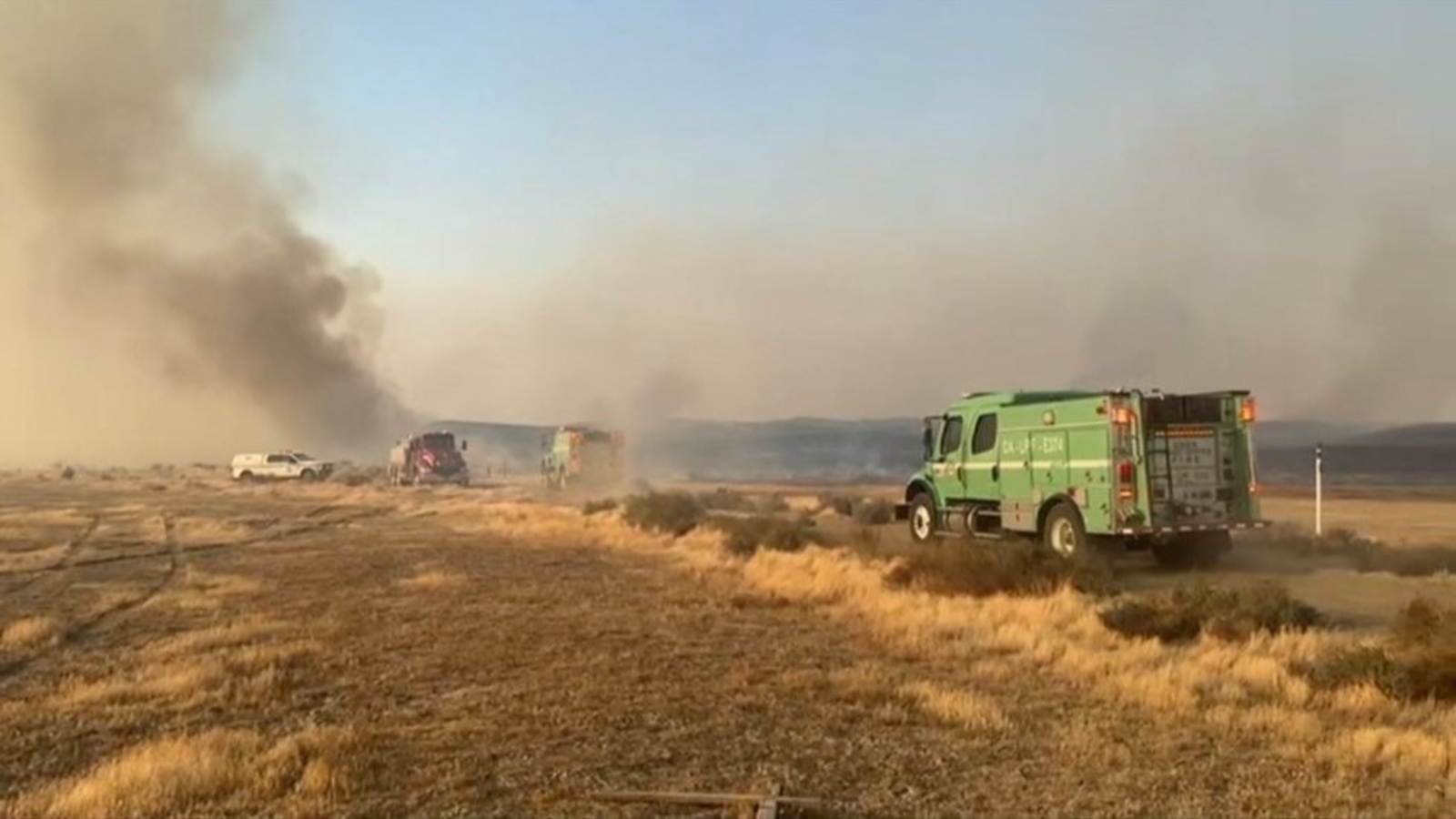 Forward progress stopped on new wildfires near Coalinga as Boone Fire rages