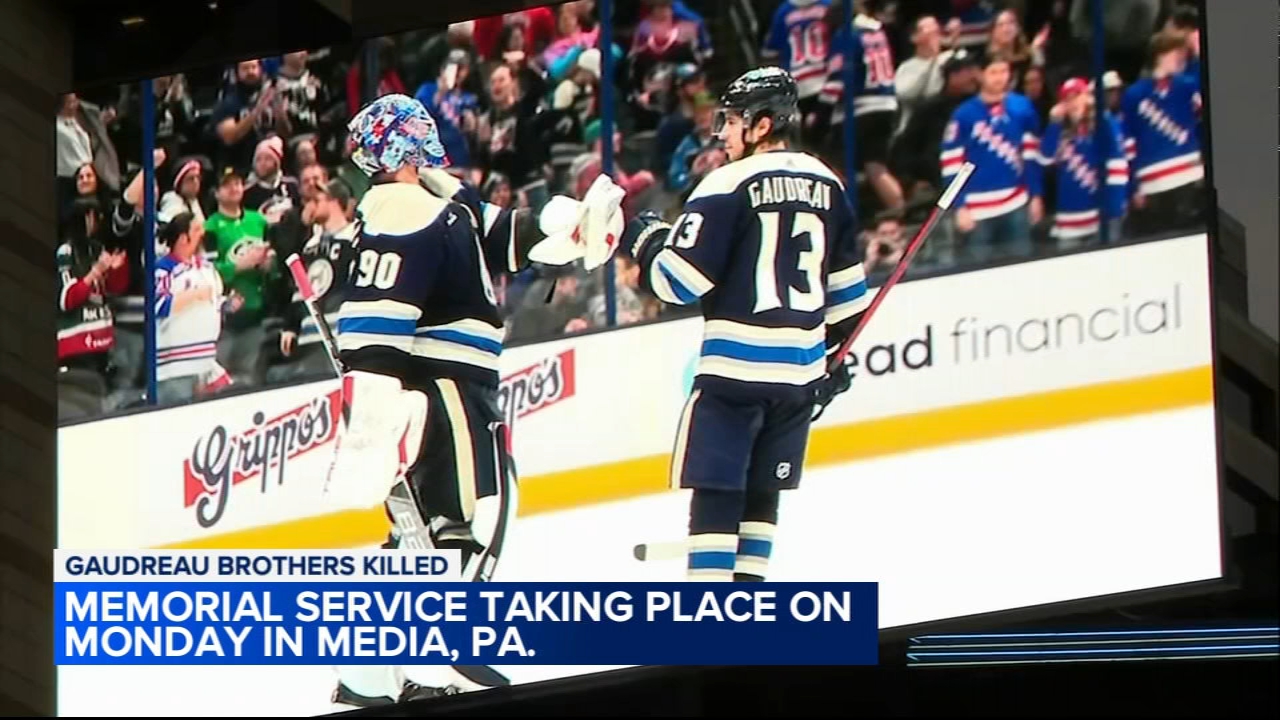 Memorial service for Gaudreau brothers to be held Monday at church in Media, Pennsylvania