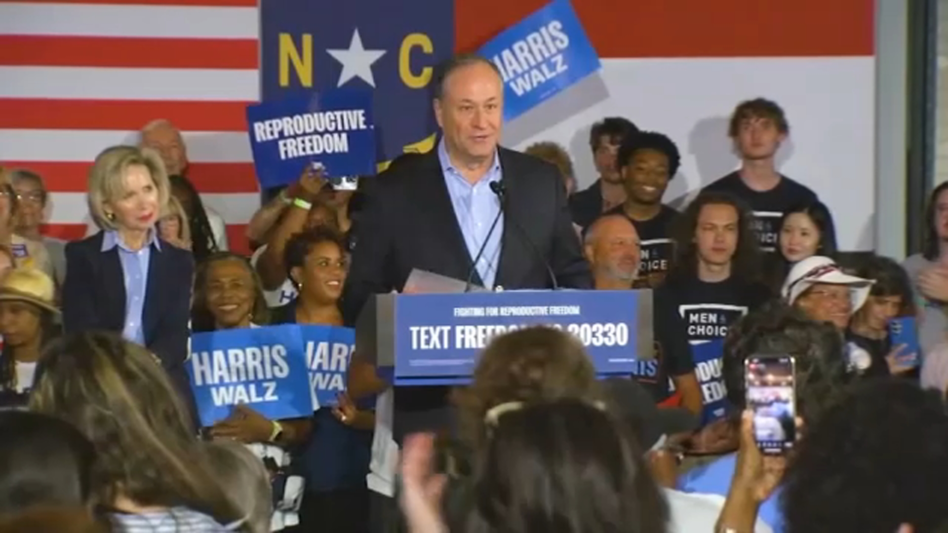 Harris-Walz 'Fighting for Reproductive Freedom' tour stops in Raleigh