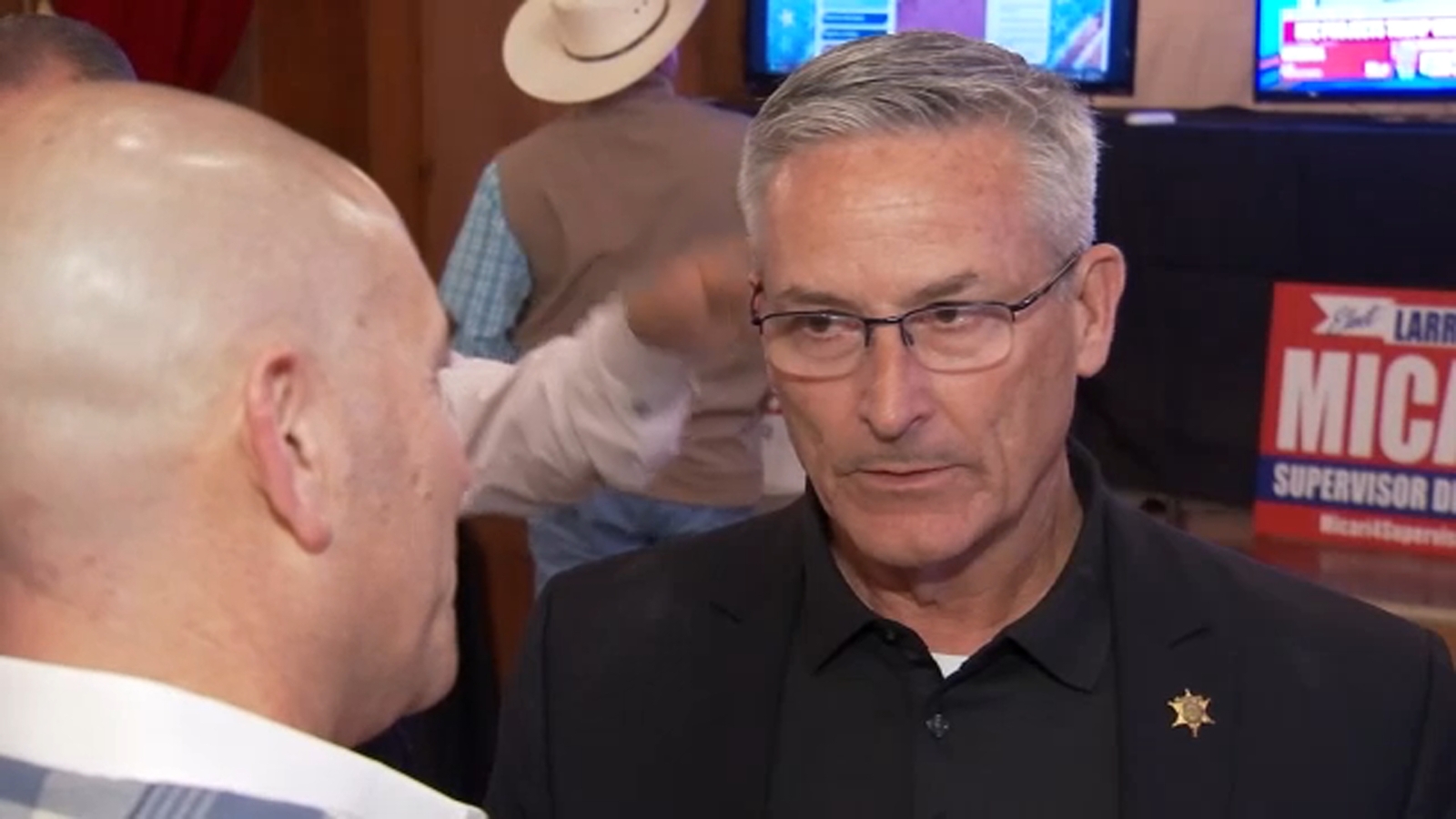 Tulare County Sheriff Mike Boudreaux speaking in Washington, DC on border