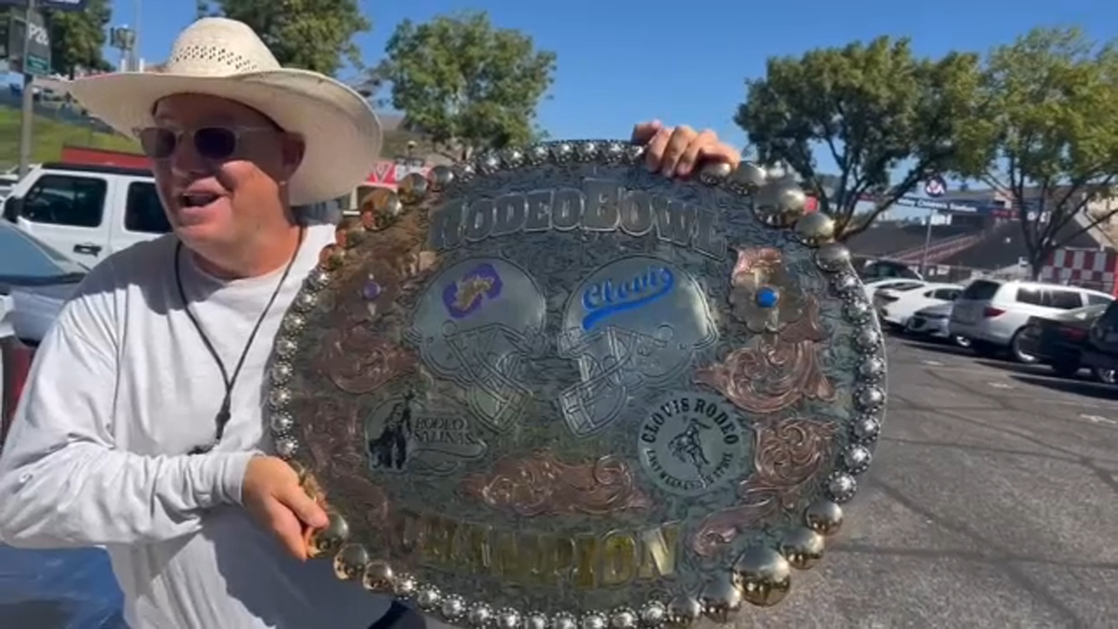 Clovis High Football to battle for new Rodeo Bowl belt buckle trophy against Salinas
