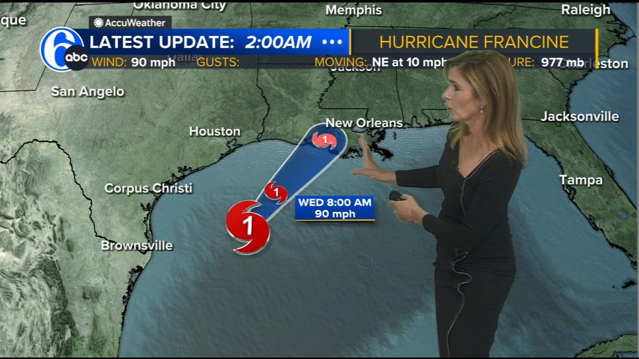 Francine tracker: Storm strengthens into hurricane as barrels towards Louisiana