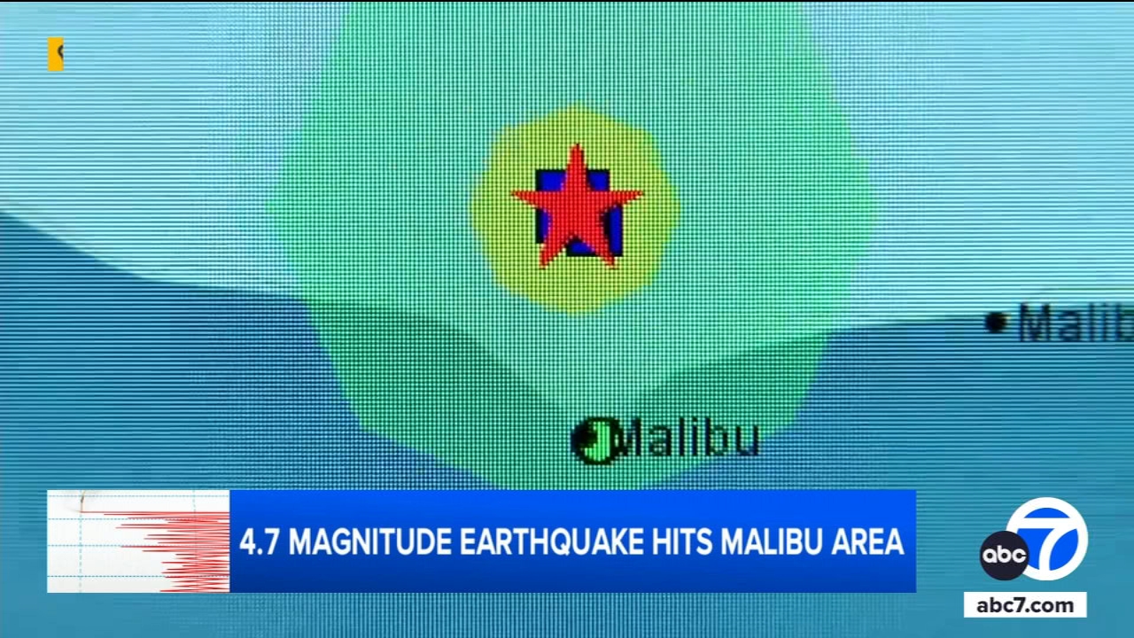 4.7-magnitude earthquake felt across Los Angeles, centered in Malibu
