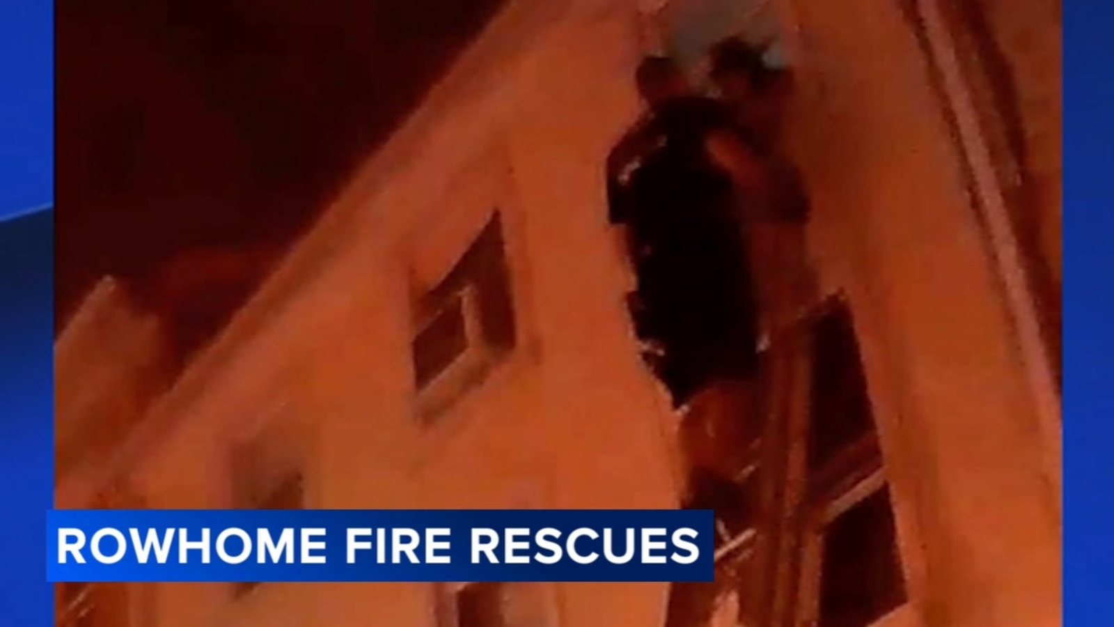 First responders rescue five people from second floor of burning home ...