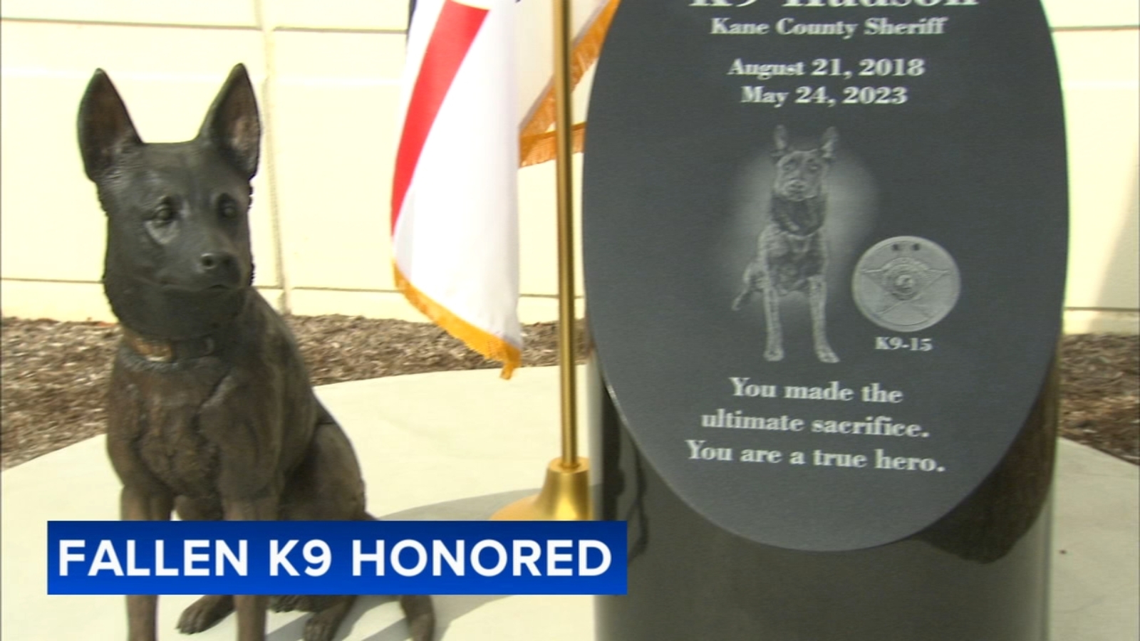 Kane County Sheriff's Office dedicates memorial in St. Charles for K-9 ...