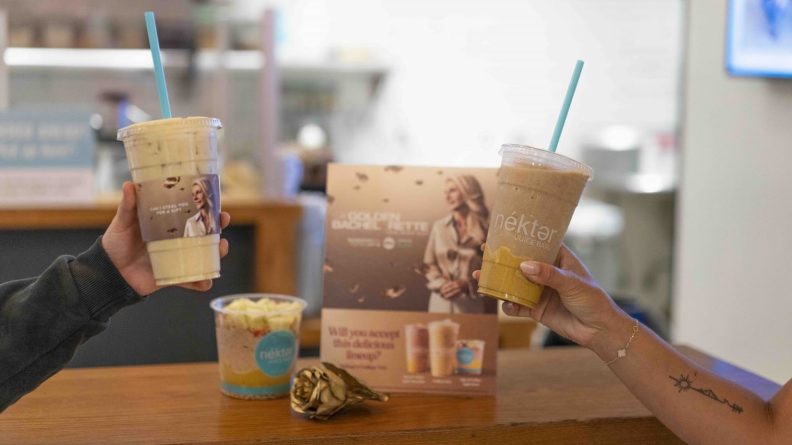 Nekter Juice Bar offering special menu items on Golden Bachelorette