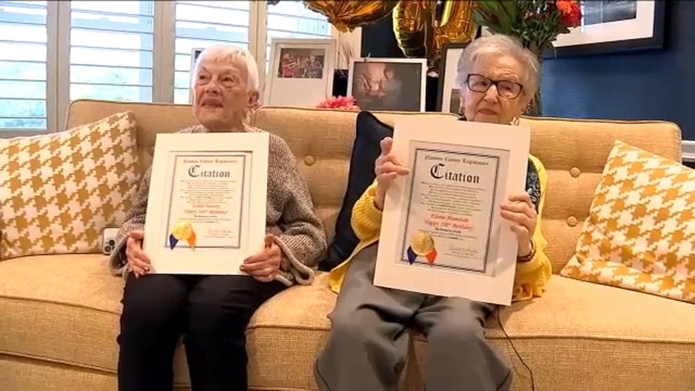 2 women celebrate 100th birthdays at same assisted living facility