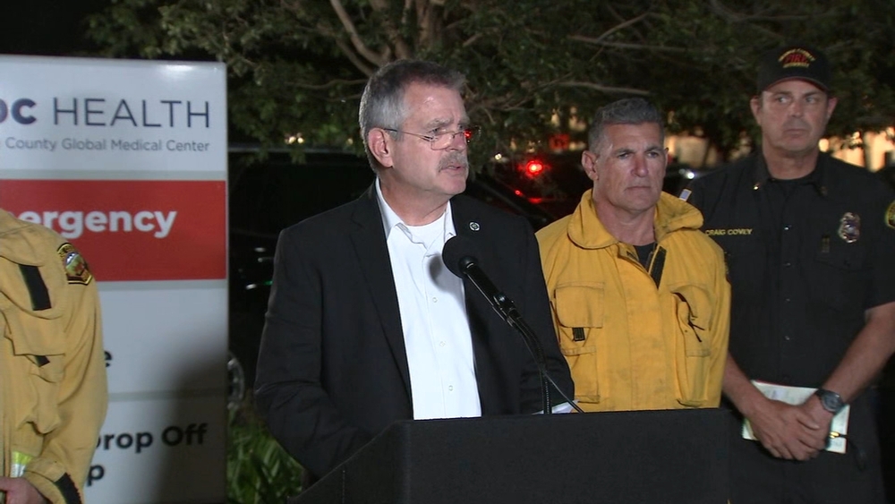 OCFA chief provides update after 8 firefighters injured in crash