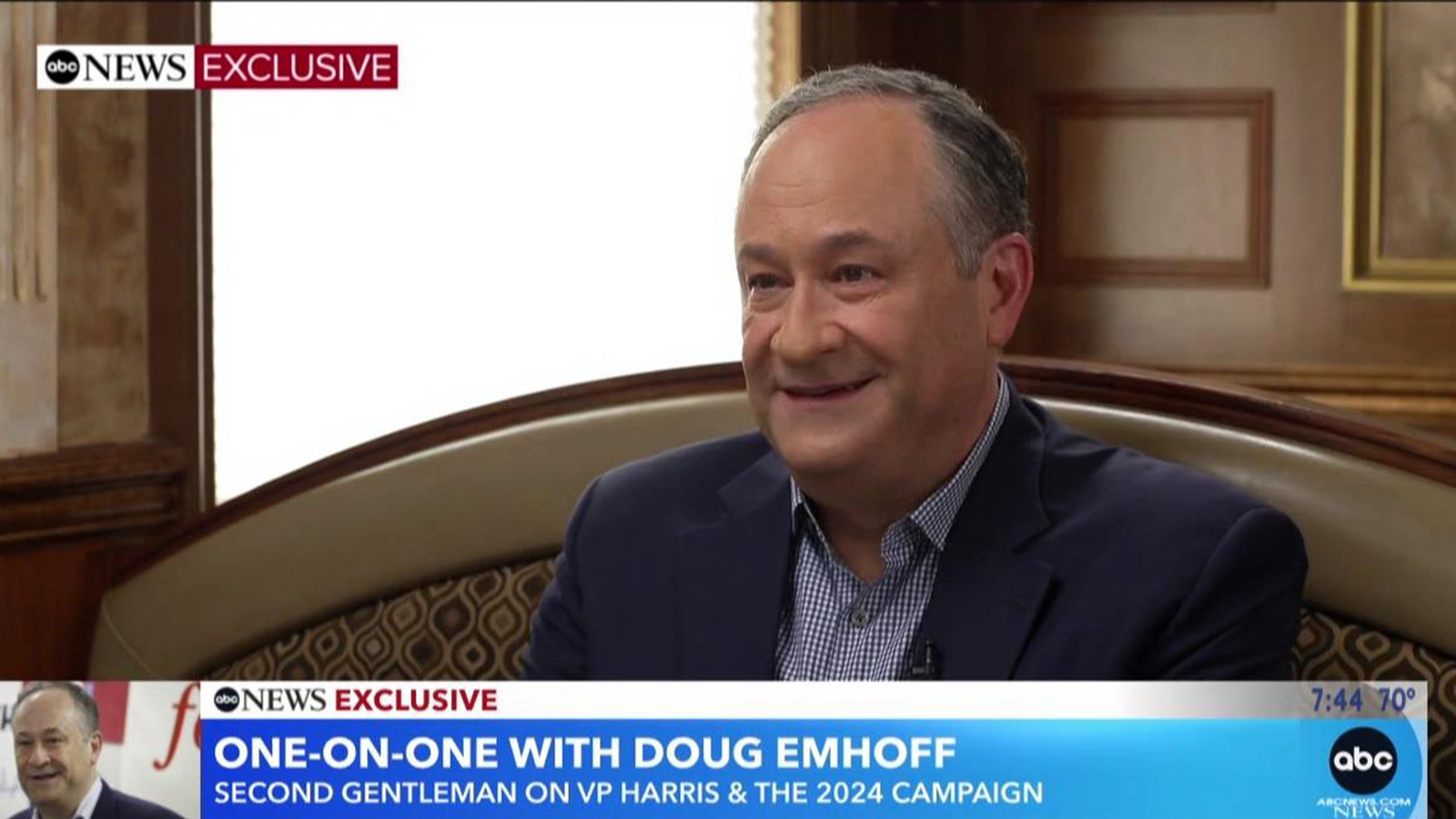 Doug Emhoff details Harris' presidential plans, defends against ...