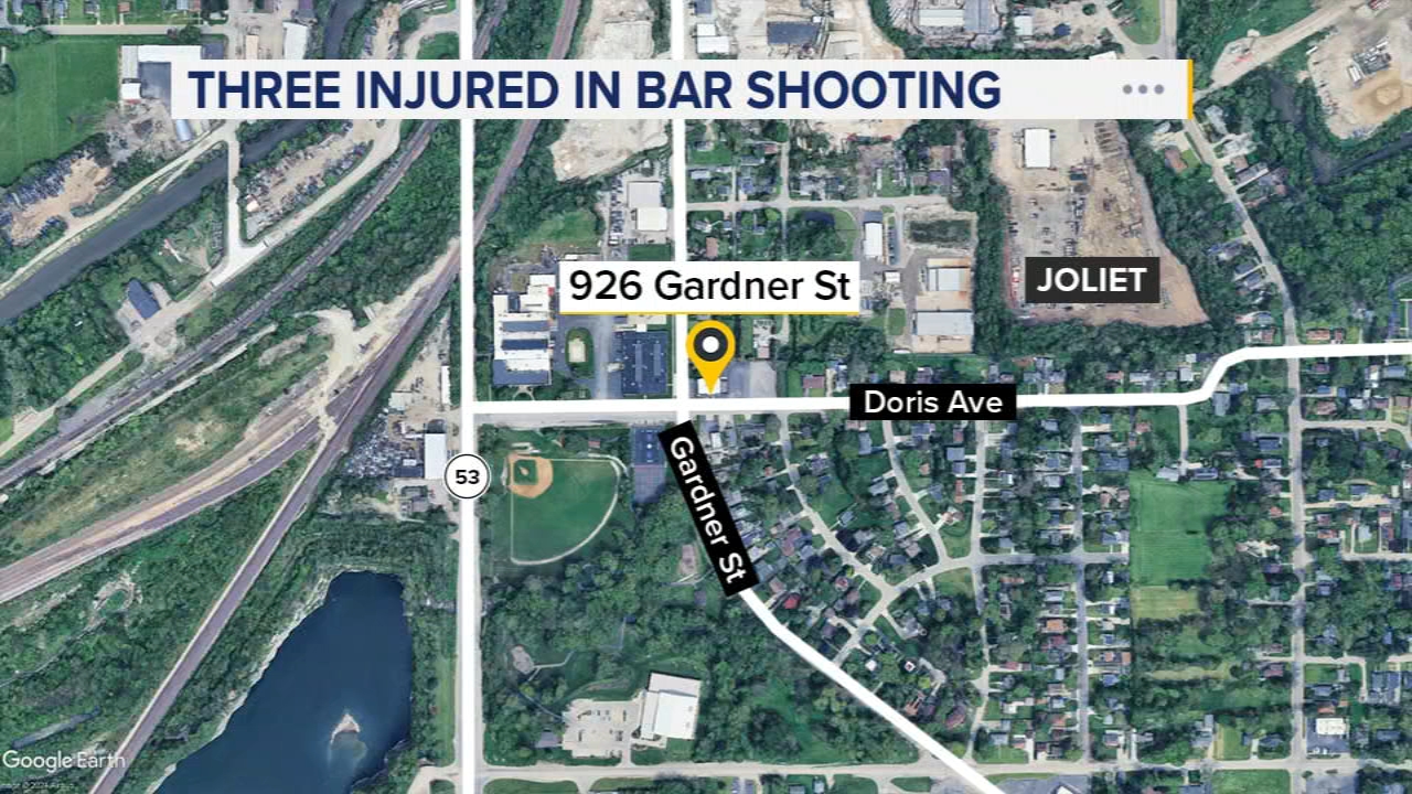 Shooting outside Joliet bar injures 3 inside building, police say