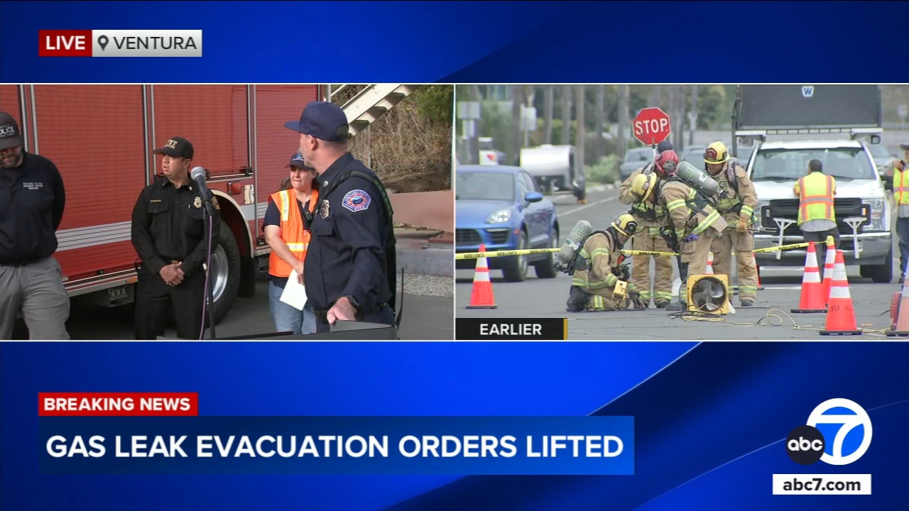 Ventura officials give briefing on gasoline leak, evacuations