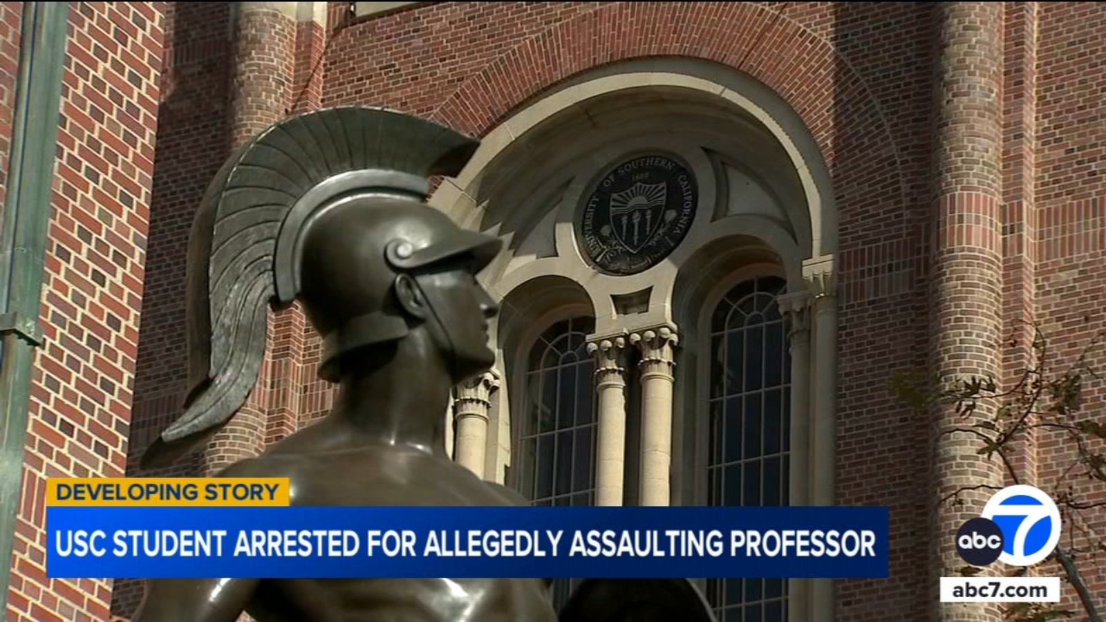 USC student arrested for allegedly assaulting professor with metal