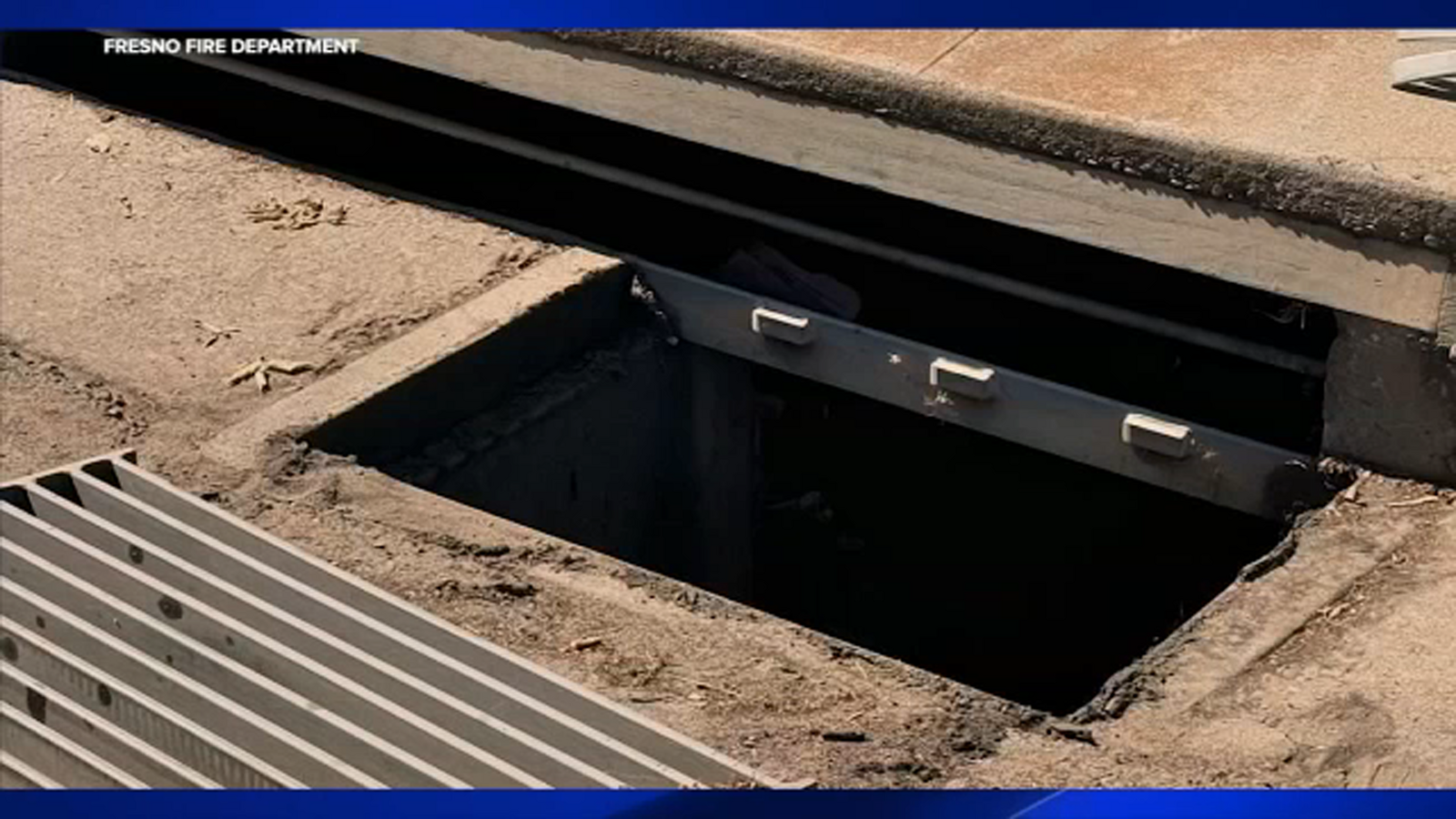 Firefighters rescue person trapped in storm drain in downtown Fresno