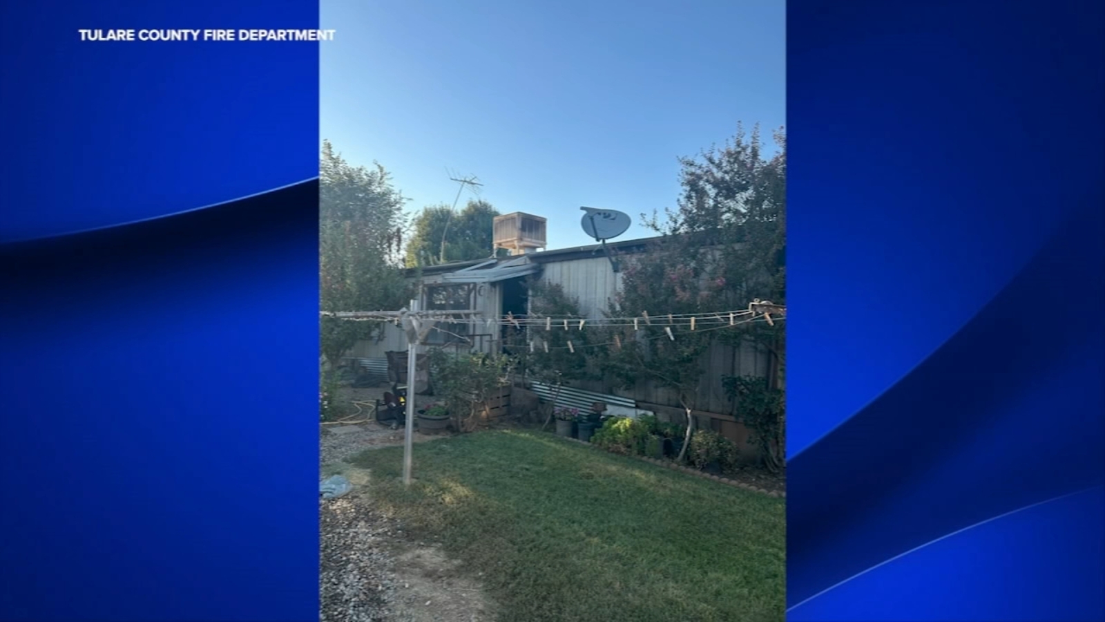 Tulare County Sheriff's Deputy saves child from mobile home fire in Orosi