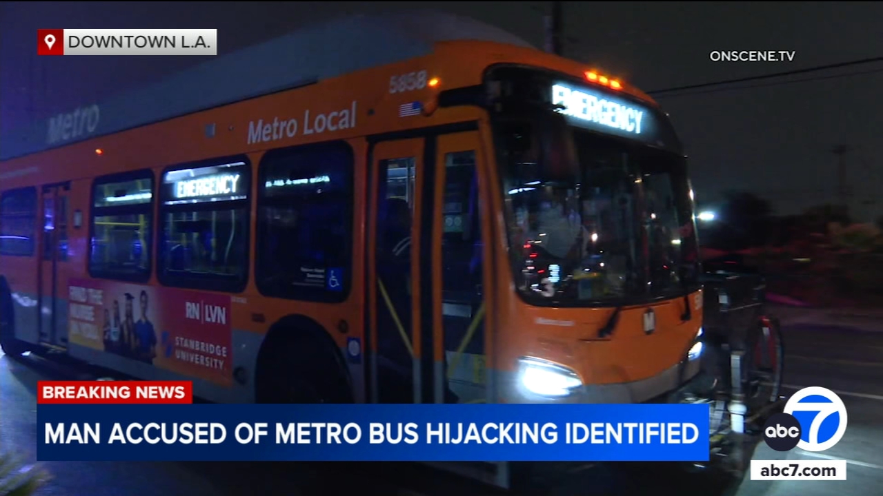 Suspect in deadly hijacking of LA Metro bus ID'd, booked for murder