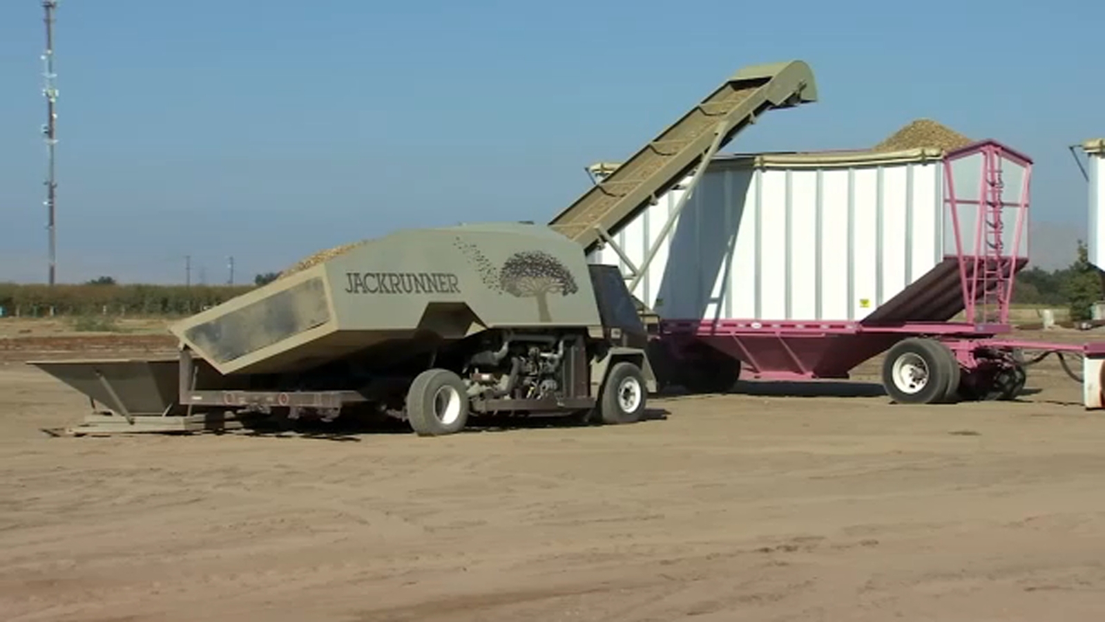 Almond harvest delayed after Fresno County farmer's equipment is stolen