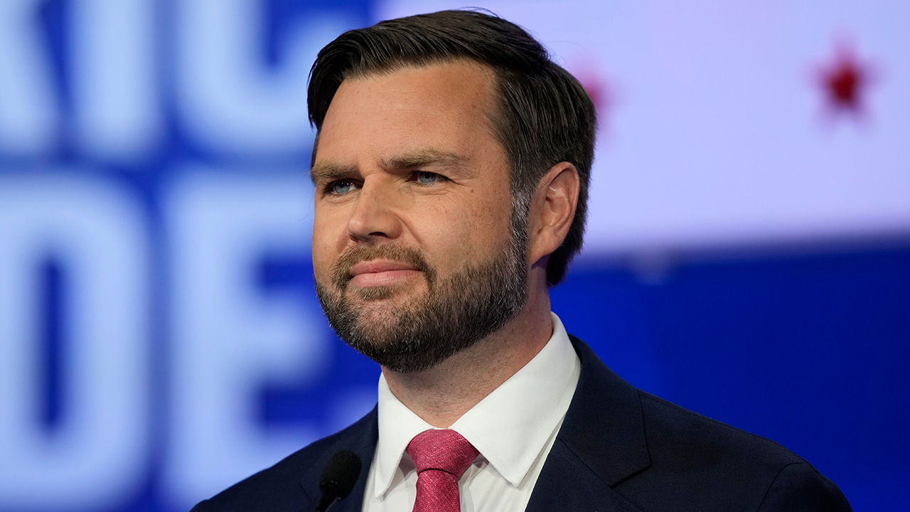 Sen. JD Vance, R-Ohio, participates in a vice presidential debate hosted by CBS News, with Minnesota Gov. Tim Walz, Tuesday, Oct. 1, 2024, in New York.