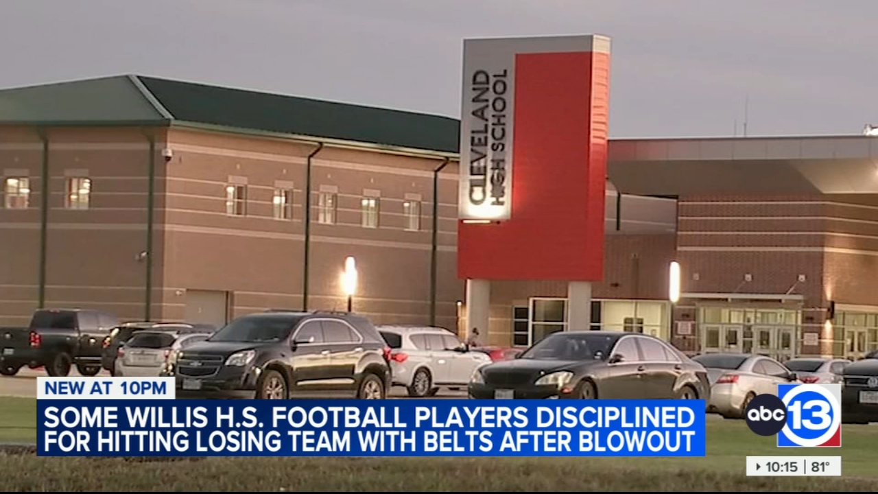 Willis HS students disciplined for using belts to hit opponents after victory in football game