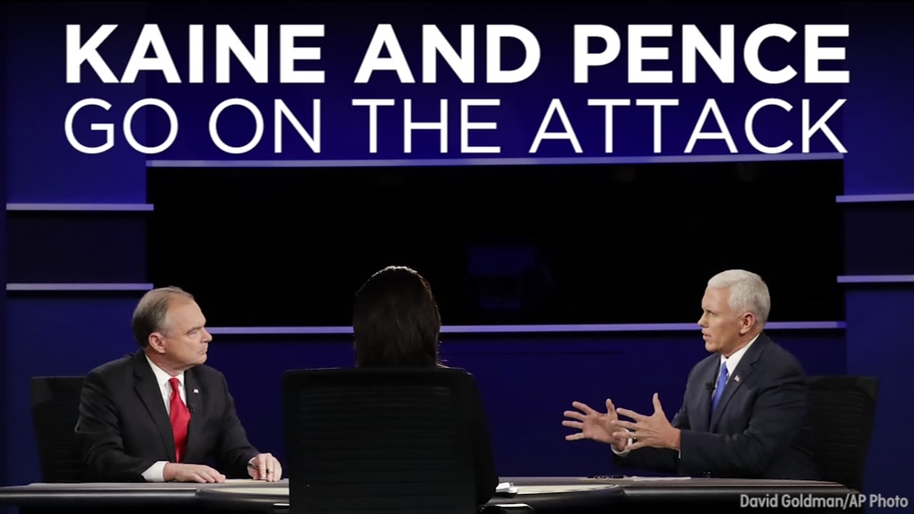 Tim Kaine and Mike Pence go on the attack during vice presidential debate