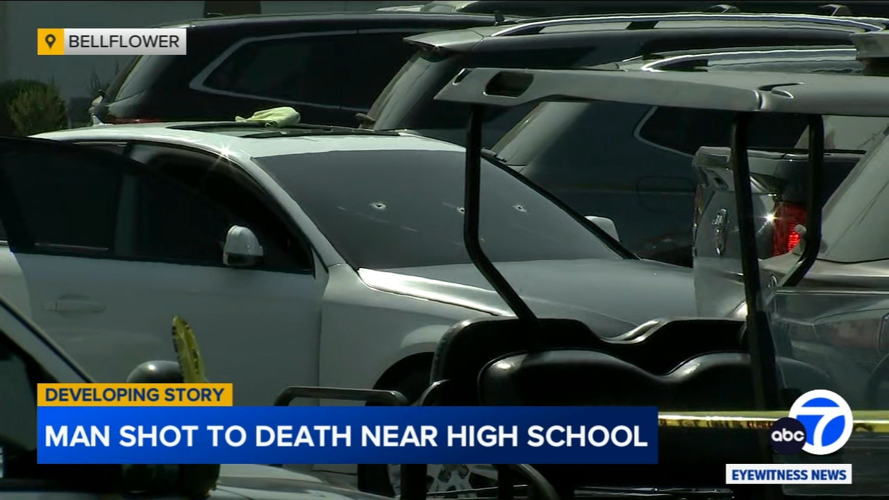 Man killed in shooting outside high school in Bellflower