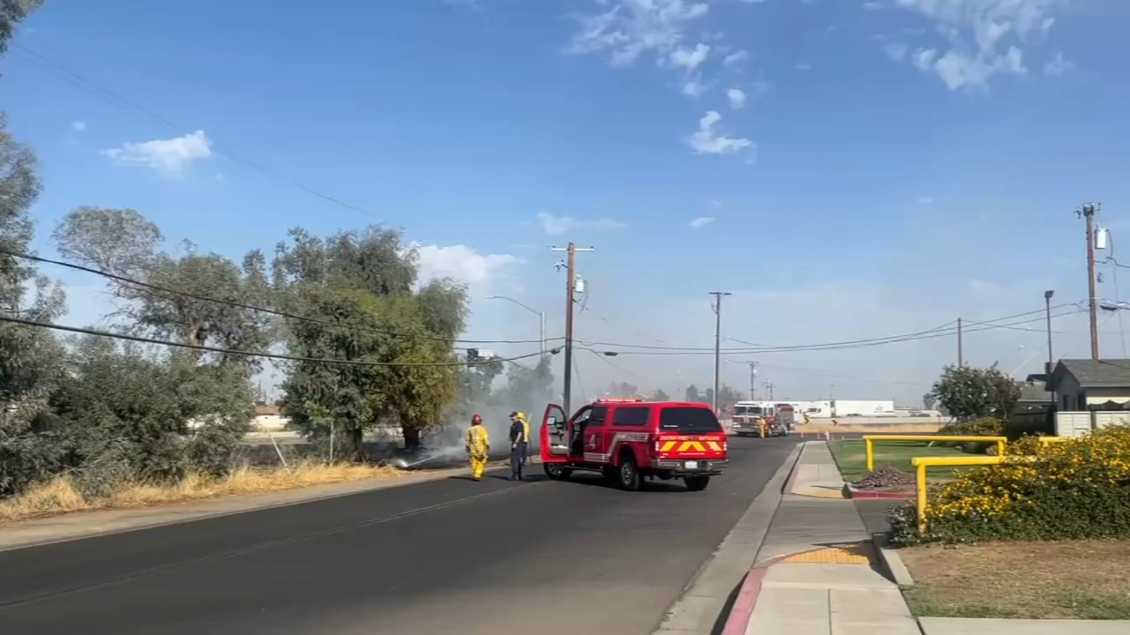Man arrested for setting power pole in northwest Fresno on fire
