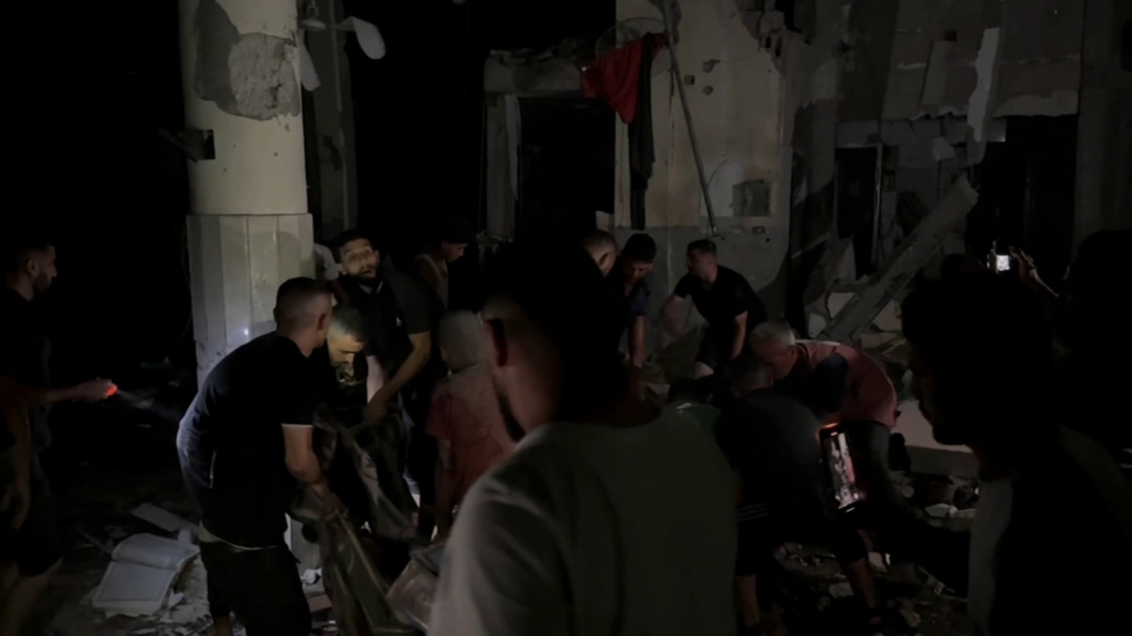 Strike on mosque kills 19 as Israel bombards northern Gaza and southern Lebanon