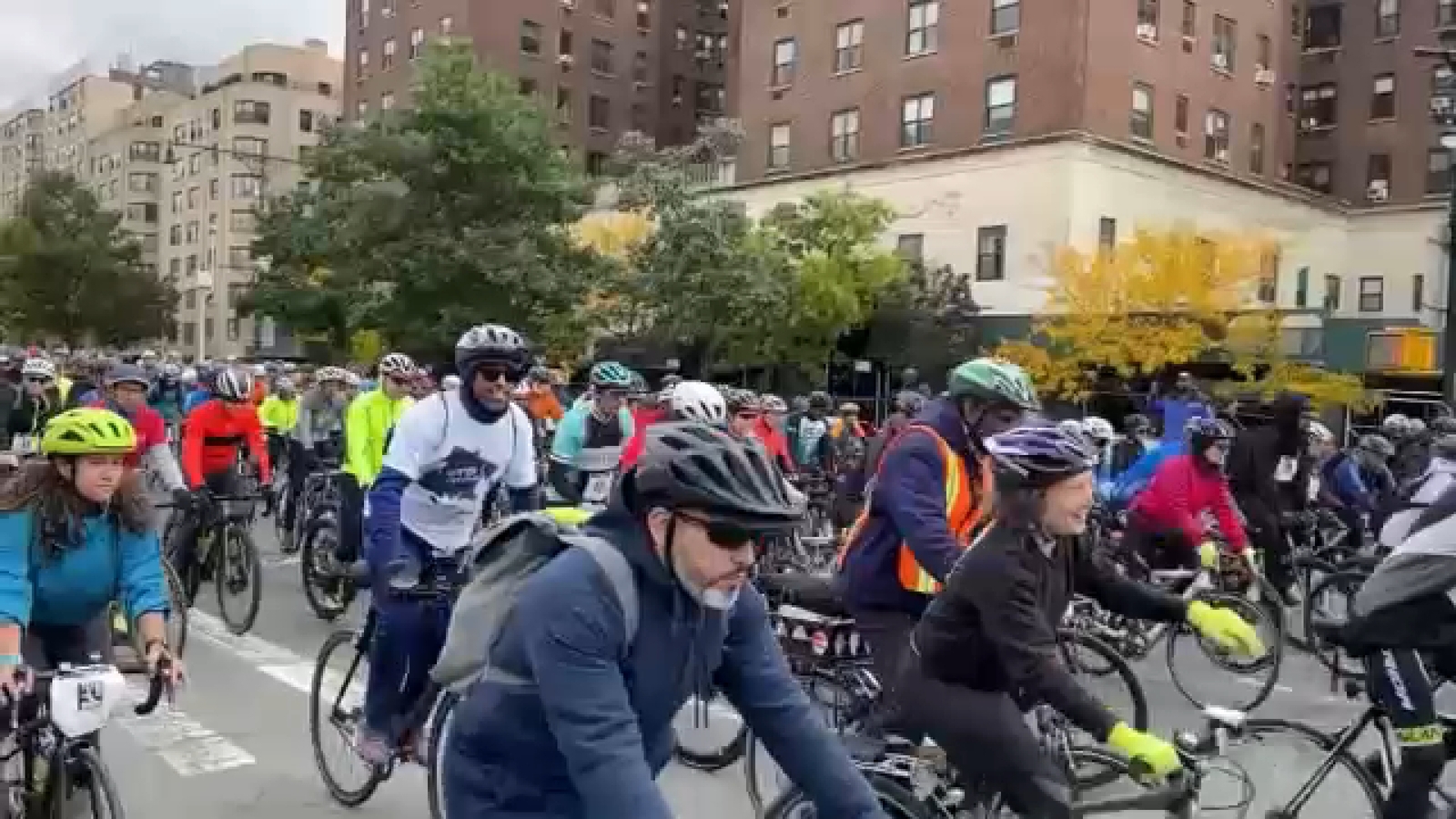 NYC events Thousands of cyclists take to the streets to ride in the