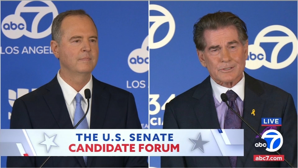 Adam Schiff, Steve Garvey discuss where they stand on abortion