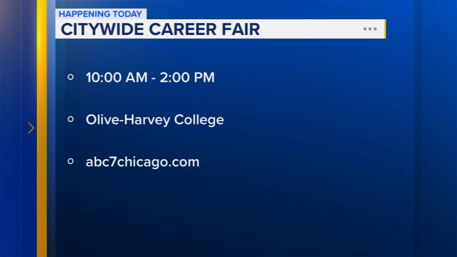 Olive Harvey College hosting job fair ABC7 Chicago