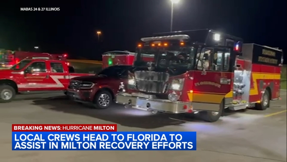 Crews from Chicago area head to Florida after Hurricane Milton