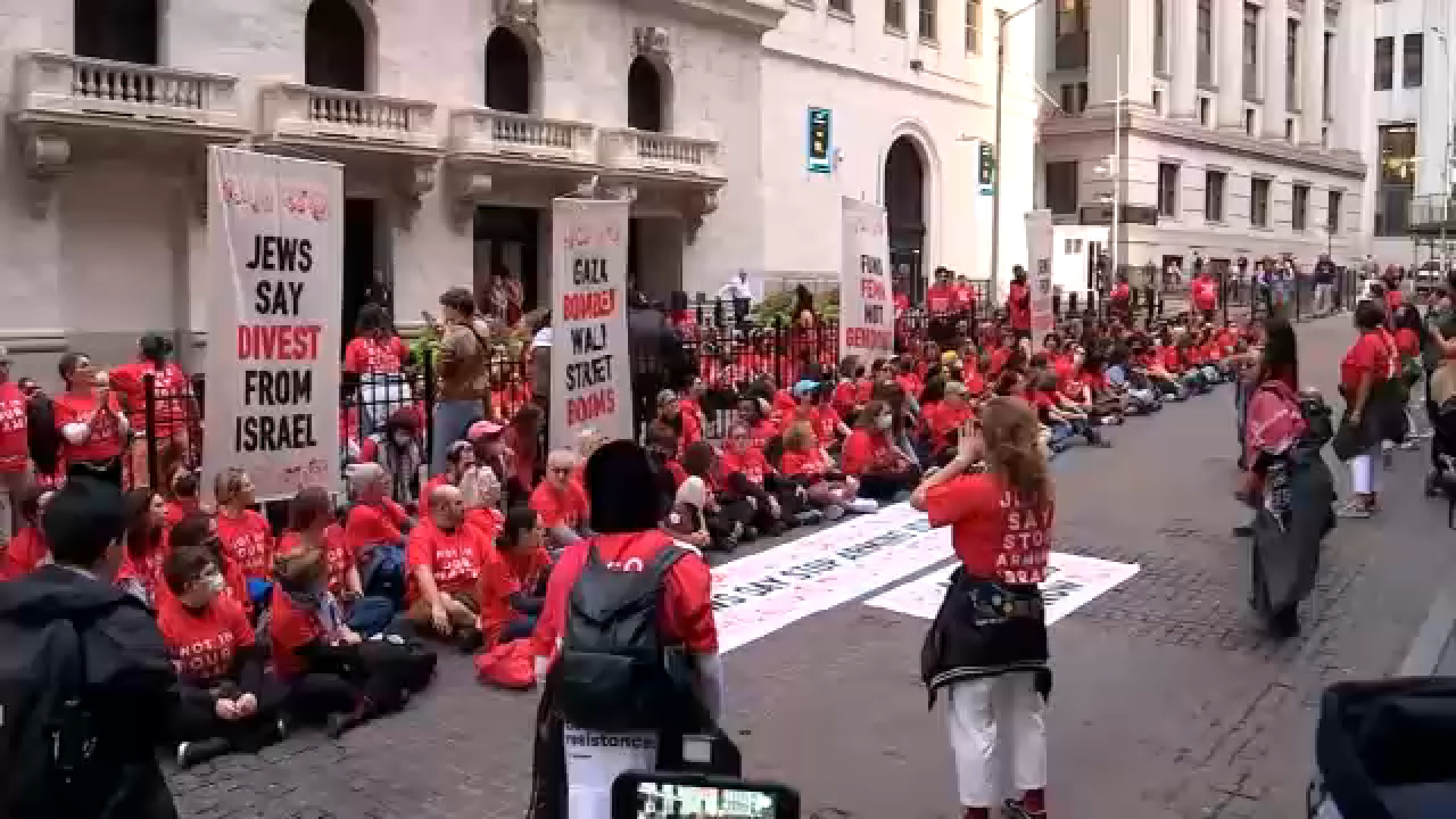 200 arrested in anti-Israel protest in outside of NY Stock Exchange