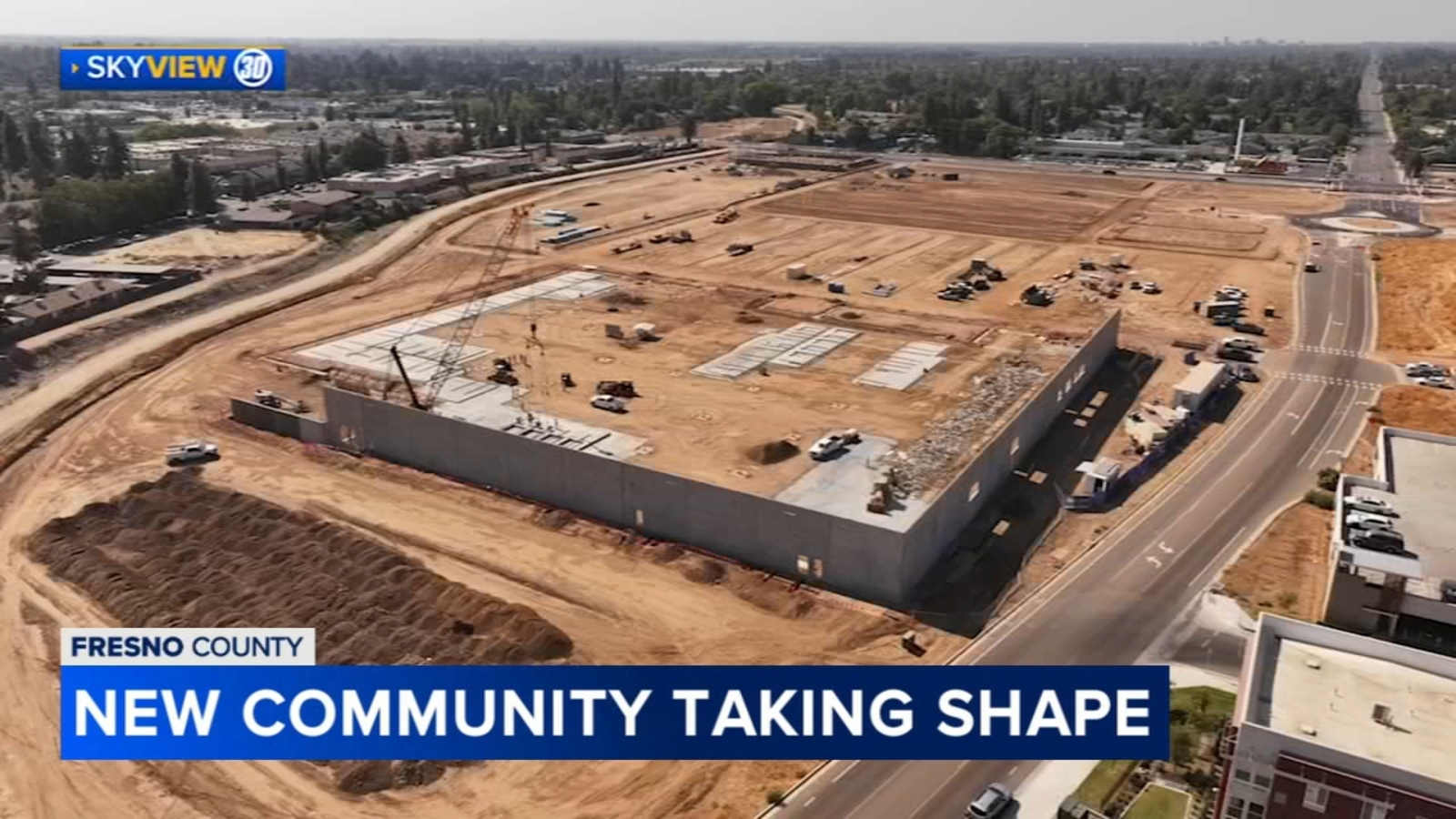 Fancher Creek Town Center in southeast Fresno starting to take shape