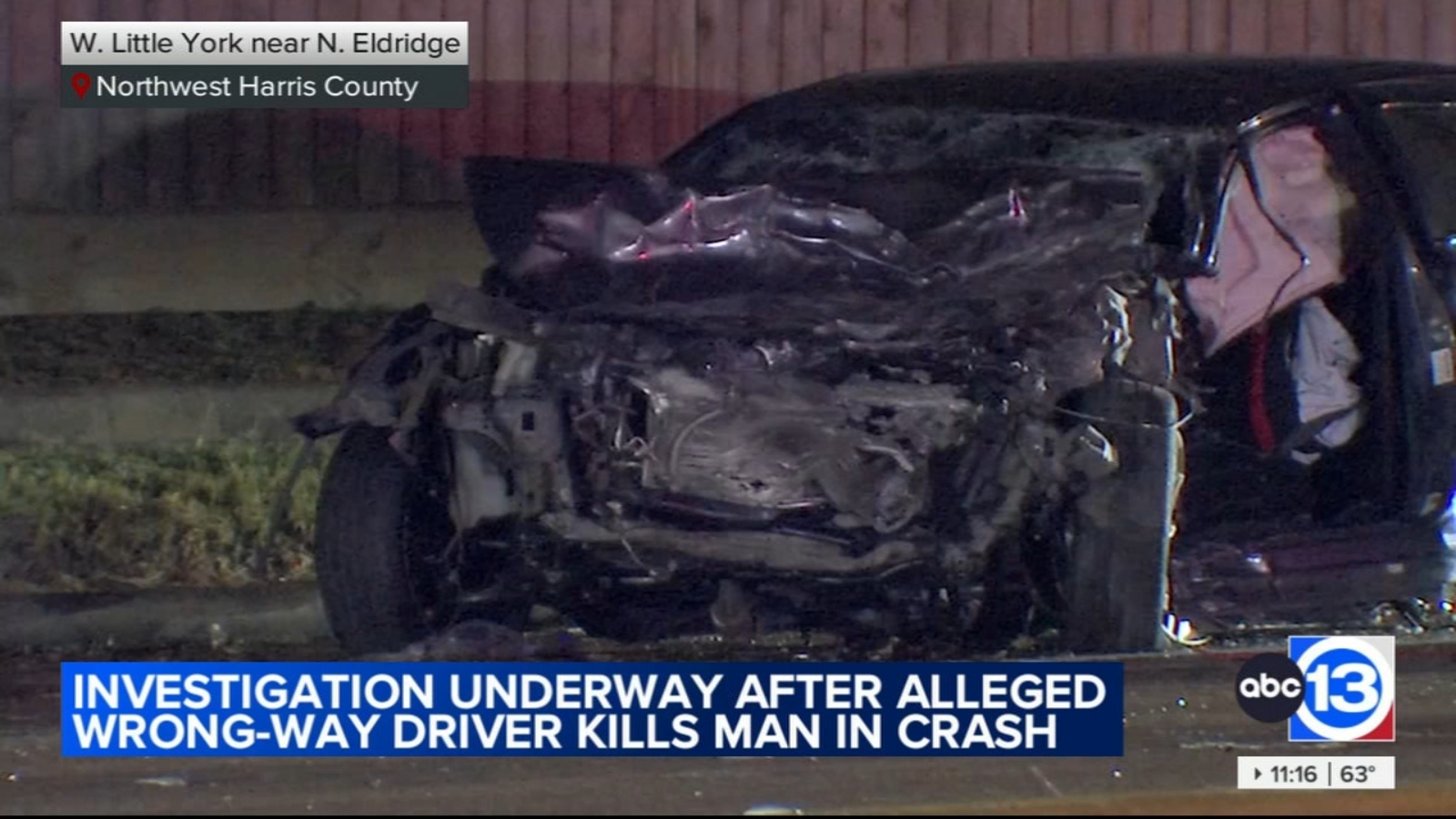 Wrongway crash on West Little York near North Eldridge Parkway leaves