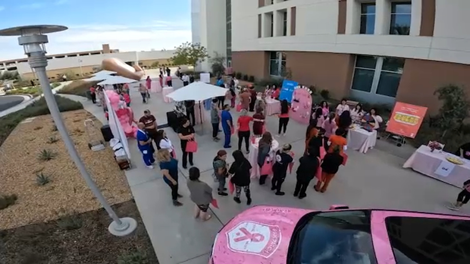 Clovis Community Medical Center holds its first 'Go Pink Day' for breast cancer awareness