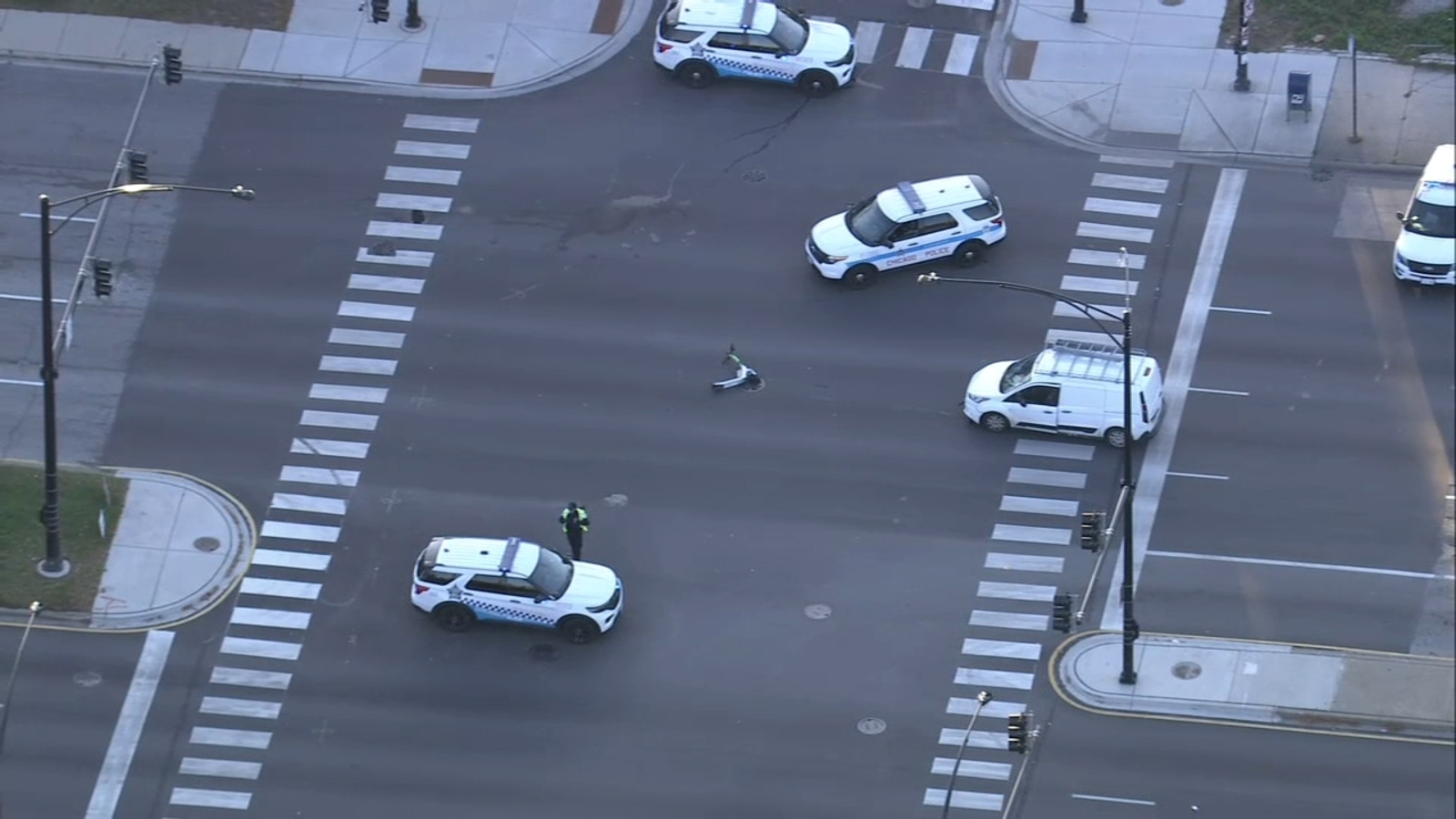 Chicago crash injures 2 children riding electric scooter near Stony