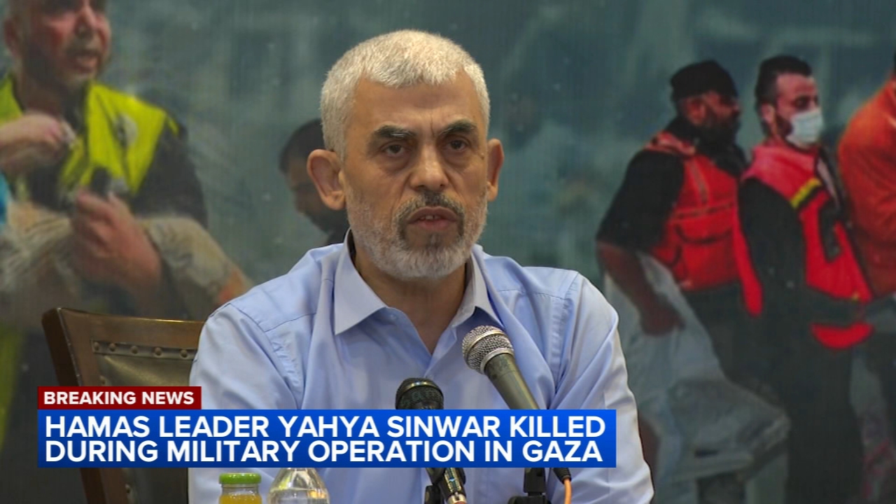 Hamas leader Yahya Sinwar killed in Gaza by IDF forces, Israel says