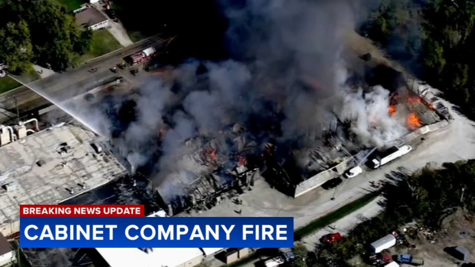 Large fire breaks out at TriStar & Top Co. on Cedar Road in